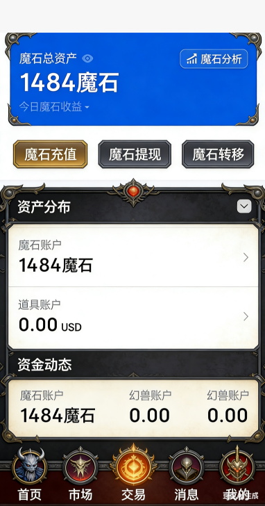魔域新手游戏界面